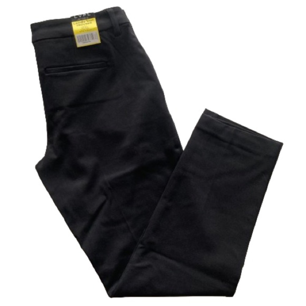 LVPL Ladies Knit Trouser Pant Size 6/28 Black NWT